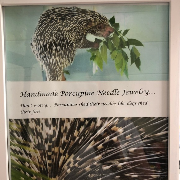 Porcupine Dangle Necklace - Picture 5 of 5
